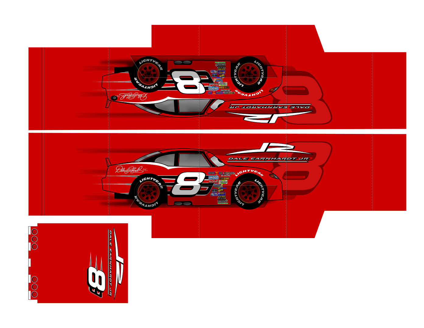 Dale Earnhardt Jr. Logos - Disney Pixar Cars - The Toys